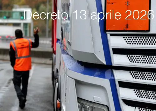 Decreto 13 aprile 2026 / Controlli su strada di merci pericolose